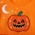 thumbnail image 6 of HILEELANG Toddler Girls Halloween Dress 2–7Y, Long Sleeve Pumpkin Ghost Black Cat Print Tulle Skirt with Witch Hat 4 years old, 6 of 8