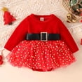 thumbnail image 1 of Mono de manga larga para niñas pequeñas, de Navidad, para otoño e invierno, para recién nacidas, ropa de princesa, 1 of 5