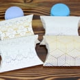 thumbnail image 2 of Lot de 50 Boîtes à Bonbons de Mariage Réutilisables pour Bijoux, Sac Doré, Boîtes-Cadeaux en Forme d'Oreiller, Rangement pour Tarte pour Fête de Fiançailles, 2 of 9