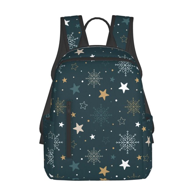 Balery Christmas Snowflake Mochila Ligera para Hombres y Mujeres – Resistente y Impermeable, Ideal para la Escuela, el Trabajo, los Viajes y el Uso Diario