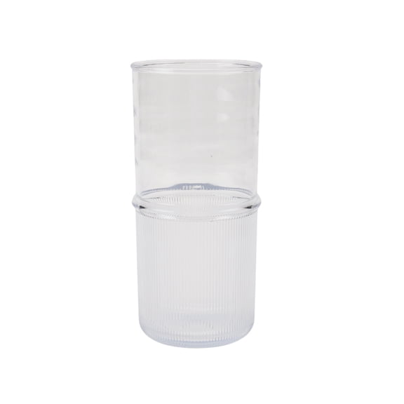 Better Homes and Gardens 21-Ounce Tall Clear Ribbed Tritan Tumbler, Dishwasher Safe