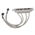 thumbnail image 3 of 2X MainBoard 4 Port USB 2.0 to 9 Pin Header Bracket Extension Cable, 3 of 5