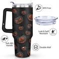 thumbnail image 3 of Spooky Night Tumbler 40oz - Full Moon Witch Artwork Insulated Reusable Mug with Straw, 3 of 9