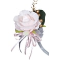 thumbnail image 2 of BLESIYA Wedding Boutonniere Brooch Pin for Suit Bridal Boutonniere Romantic Groom Flower Light Pink, 2 of 8