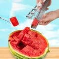thumbnail image 4 of TIELUTT Watermelon Cutter Slicer Cube Watermelon Cutting Commercial Vegetable Chopper Hamburger Rings to Cook Patties Multifunction Chopper Potato Meat Masher String Chopper Manual Food Processor 2 C, 4 of 6