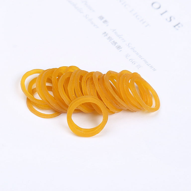 1 Bag 25mm Diameter Rubber Bands Fish Bag Bands Large Elastic Bands for  office and home Supplies ( Yellow ) Thin