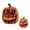 A001- Clear (Mask A), variant on Spooky Pumpkin Decor Scary Evil Pumpkin Jack O Lantern Decor for Haunted House Porch Indoor Halloween Display 13X12X6 Inch Decorative Artificial Resin Pumpkin Halloween Prop
