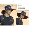 thumbnail image 4 of Sombrero de sol Bob, sombrero de pesca con ala ancha, sombrero de sol ajustable, sombrero de algodón, sombrero de verano con protección UV, 4 of 5