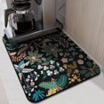 thumbnail image 3 of Washable Rubber Multicolored Flower Leaves Dish Drying Mats for Kitchen Counter Home Large Coffee Bar Pad Accessories and Decor for Utensils Stemware 18''x24'', 3 of 7