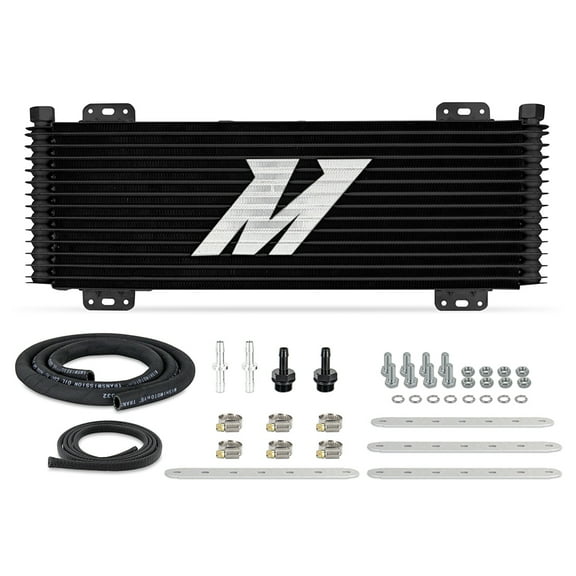 Mishimoto Universal 13-Row Stacked Plate Transmission Cooler, Powder Coated, 22.85-in X 7.10-in X 1.25-in Core