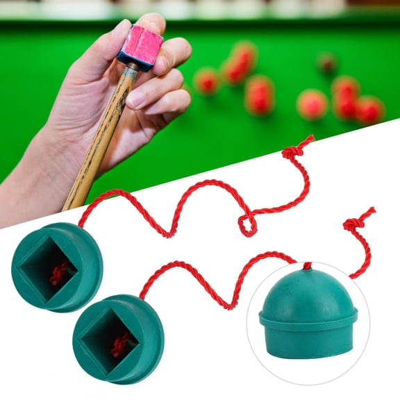 Higoodz Pool Chalk Holder, Rubber Chalk Holder, 4PCS Green Rubber Billiard Chalk Holder Snooker Table Chalk Container Accessory
