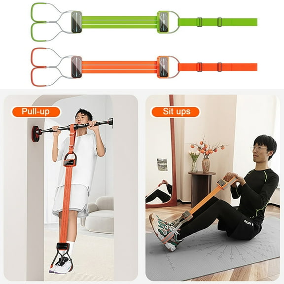Xinwanna Pull-Up Assistance Band with Digital Counter Elastic Heavy Duty Type-C Charging Pull-Up Assist Band Home Gym Workout Strength Training Horizontal Bar Resistance Band, Orange