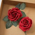 thumbnail image 4 of Rosas artificiales Flores Rosas de espuma Rosas de espuma Flores artificiales Cabezas de rosas Rosa artificial falsa Rosa Diy Ramos de boda Decoración nupcial del hogar (25, 4 of 5