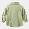 thumbnail image 2 of JAJAHO Boys Striped Button Down Shirt Long Sleeve Toddler And Kids Cotton Clothes Lightning Embroidery Shirts 1-8Y, 2 of 3
