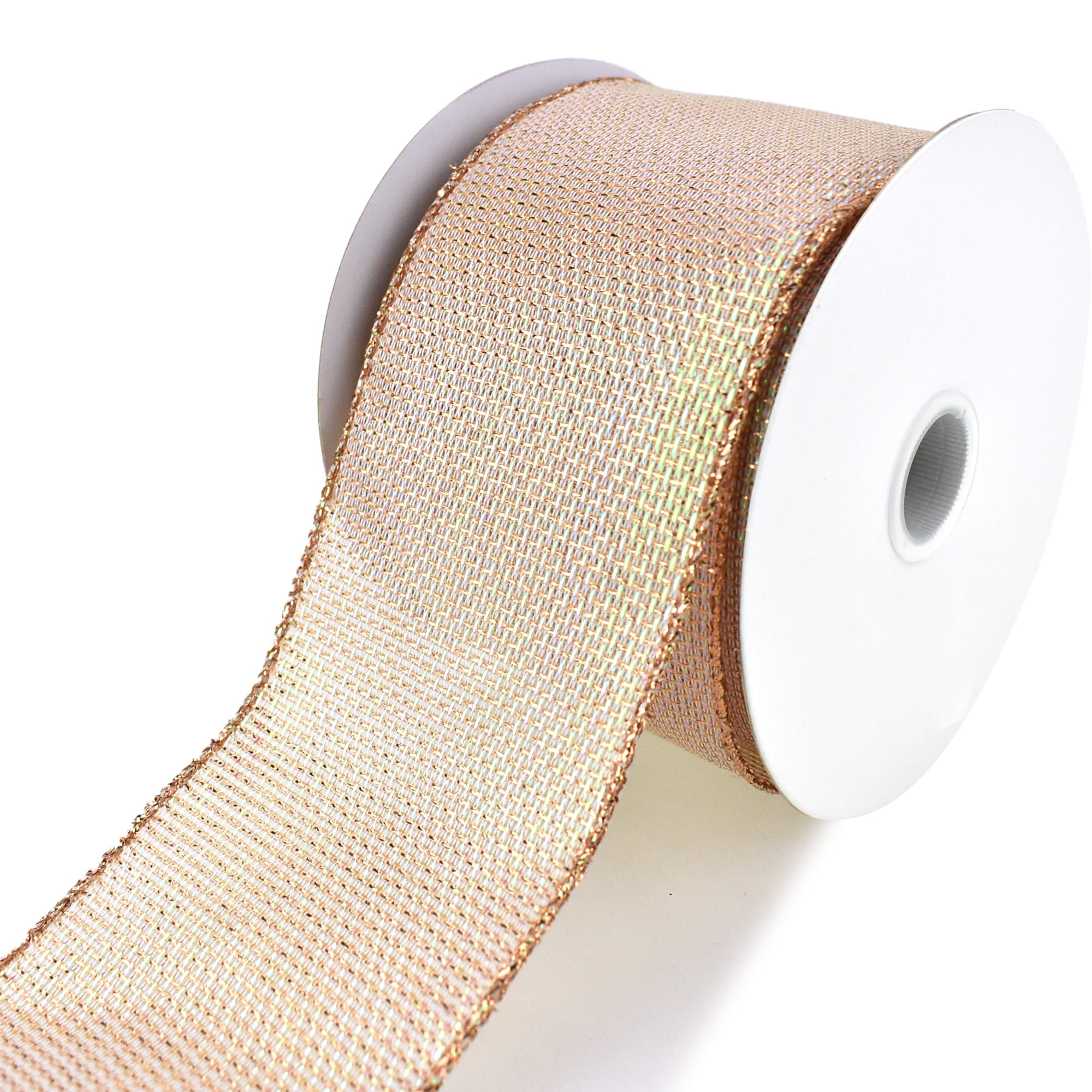 1.5" x 25 yards Sheer Two Tone Iridescent Wired Ribbon 