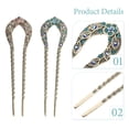 thumbnail image 5 of NICEXMAS 2pcs Chignon Hair Pins Set, Alloy Hair Styling Accessories for Women, Perfect for Weddings and Special Events, 5 of 5