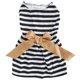 thumbnail image 1 of Cute Pet Summer Clothes Girl Dog Polyester Sleeveless Skirt Dresses with Bowknot for PartyXZD294 Black and White Stripe L, 1 of 1