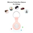 thumbnail image 1 of Funda de silicona para llavero para Apple Airtags Locator Tracker (rosa), 1 of 6