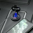 thumbnail image 5 of 12V QC3.0 USB Car Fast Charger Socket with LED Voltmeter, PC Material - 4X Faster Charging, Over-Protection, Fits 12/24V Vehicles, 5 of 6