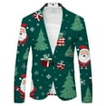 thumbnail image 5 of Mens Christmas Suits 2 Piece Casual Funny Xmas Santa Graphi One Button Jacket and Pant Set Slim Fit Business Office Suits, 5 of 5