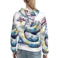 thumbnail image 7 of Salouo Watercolor Snake Pattern Hoodie Sweatshirts for Women, Autumn Pullover Hoodie Workout Sweat Women's Long Sleeve Preppy Sweatshirts-Medium, 7 of 7