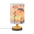 thumbnail image 2 of Fishes Corals Bubbles Table Lamp with USB Port LED Warm Light Lamp Night Light Home Decor, 2 of 7