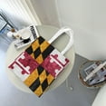 thumbnail image 7 of DouZhe Reusable Grocery Bags, Retro Maryland State Flag Patriotic Lightweight Polyester Canvas Cloth Tote Bag for Travle Gym Shopping School, 15" x 16", 7 of 7