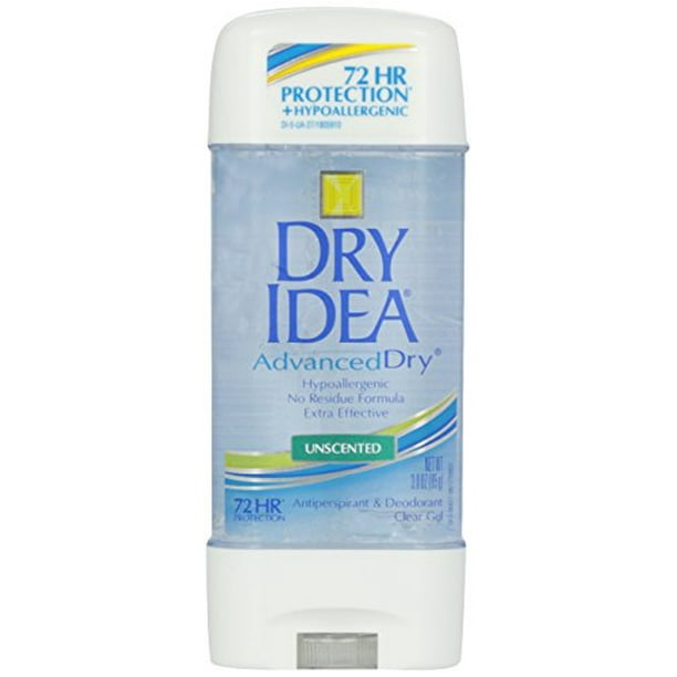 2 Pack Dry Idea Advanced Dry Unscented Antiperspirant & Deodorant Gel 3 Oz Each 2 Pack Dry Idea Advanced Dry Unscented Antiperspirant & Deodorant Gel 3 Oz Each