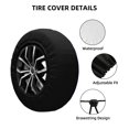 thumbnail image 5 of PUREYAH July Usa Day Flag Rv Spare Tire Cover, Wheel Covers Protectors Universal Fit for Camping Travel Trailer Truck 17 inch, 5 of 6