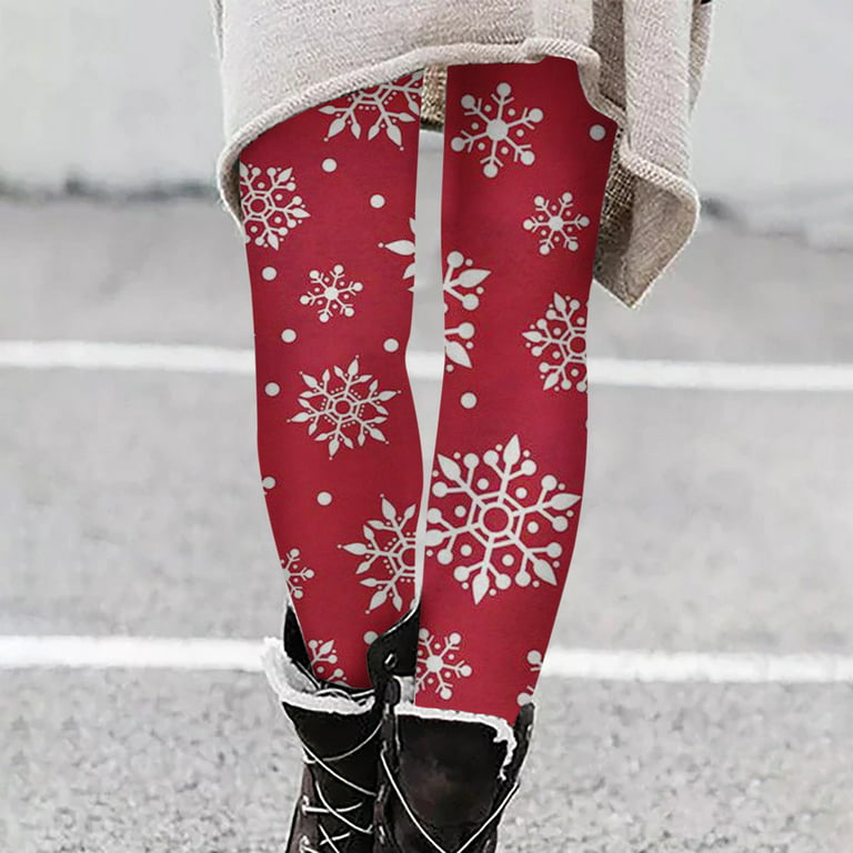 KIHOUT Clearance Women's And Winter Christmas Print Slim Boots