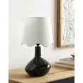 thumbnail image 4 of Livabliss Aviara Rustic Accent Table Lamp, 15-inch, Black with White Shade, 4 of 5