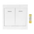 thumbnail image 2 of Remote Wall Switch, Anti Interference Safe High Sensitivity Fireproof Wireless Light Switch  For RVs For Boats 2 Gang, 2 of 8