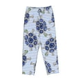 thumbnail image 4 of Sigee Turtle with Blue Stones Print Women's Soft Pajama Pants - Breathable and Comfortable Lounge Sleep Bottoms with Elastic Waistband and Pockets-, 4 of 9