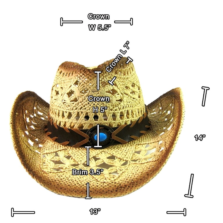 Straw Cowboy Hat Men Cowgirl Hats Women Sun Hat Sombreros 