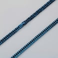 thumbnail image 2 of HOOUN Blue Stainless Steel Miami Curb Chain Necklace Choker For Women Mens 8mm 26'', 2 of 3