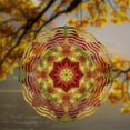 thumbnail image 3 of HELLOYOUNG Metal Wall Decor 10 Inch Wind Spinner Mandala Design, 360 Degree Rotating Iron Art Wind Chime for Outdoor Garden Balcony, Artistic Hanging Decor Spring Summer Gift Wall Panel, 3 of 9