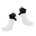 thumbnail image 4 of Calcetines de Malla Atlética Macarena Unisex Cinco Dedos Blanco Azul, 4 of 8