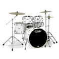 thumbnail image 1 of PDP Mainstage 5-Piece Drum Set with Hardware & Cymbals (Gloss White) (Demo), 1 of 17