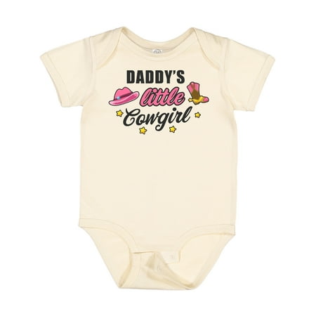 

Inktastic Daddys Little Cowgirl with Cowgirl Hat and Boots Gift Baby Girl Bodysuit