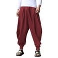 thumbnail image 3 of COOFANDY Men's Linen Baggy Cotton Harem Pant Fashion Hip Pop Hippy Trouser, 3 of 3