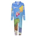 thumbnail image 5 of Kirby Men's Hooded Jumpsuit - Zip Up One Piece Pajamas Soft Cozy Winter Warm Plush Loungewear, 5 of 8