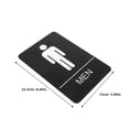 thumbnail image 2 of OUNONA Handmade Small Bathroom Sign, Cute and Funny Self-Adhesive Acrylic Restroom Sign for Men, and Easy to Install, 2 of 8