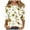 Yellow, variant on Darzheoy Womens Tops Seamless Floral Graphic Pullover Drop Shoulder Fall Winter Sweatshirts Casual Loose Printed Hoodless Mid-Length 3/4 Sleeve Blouses