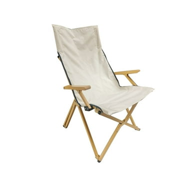 Mainstays Hard Arm Resort Fabric Chair with Carry Bag, Tan, 2 Pack