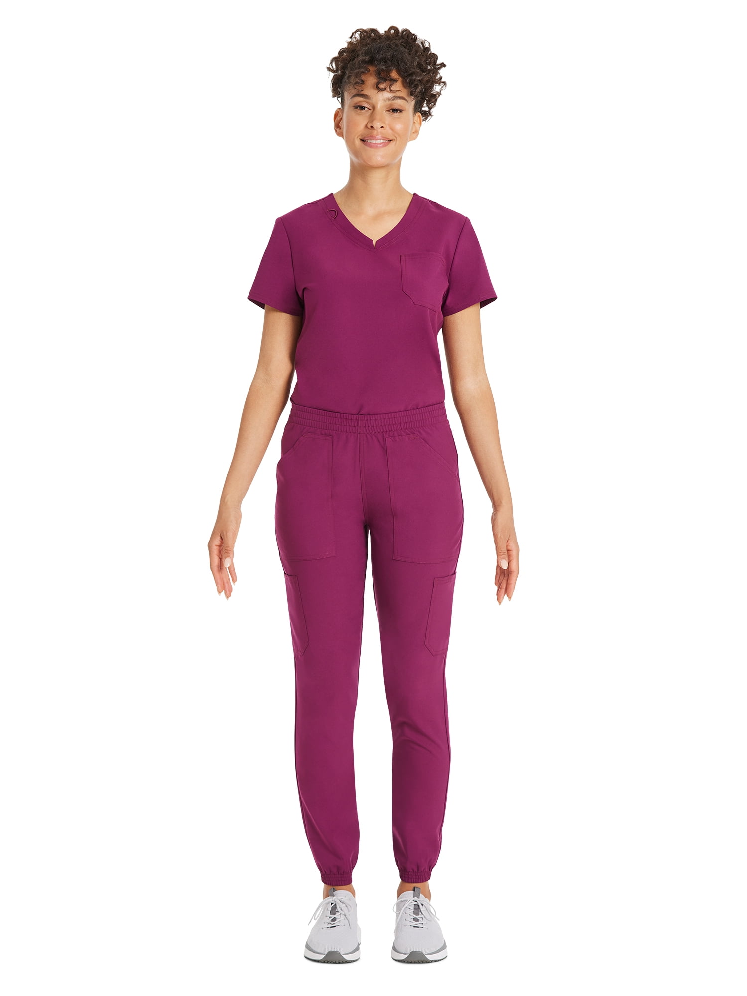 Scrubstar Women's Core Essentials Stretch Pull-On Jogger Cargo Scrub Pants, Sizes XS-3XL