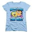 thumbnail image 4 of Spongebob Squarepants Mother's Day Moms are The Best Women's T Shirt, Light Blue, Large, 4 of 5