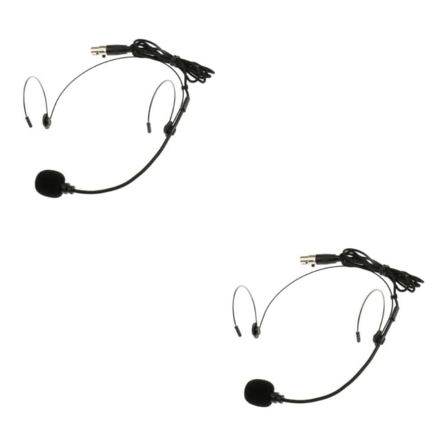 Matsuzay Gancho para la oreja doble Auriculares con cable Micrófono tipo diadema Negro XLR Type1