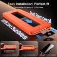 thumbnail image 4 of Protector de pantalla EGV para iPhone 15 Pro Max de 6.7 pulgadas, paquete de 2, 4 of 6