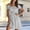 Gray Dresses for Women, variant on Womens Dresses Off Shoulder Smocked Waist Mini A Line Swing Striped Print for Beach Getaway Casual Weekend Stroll Pink S