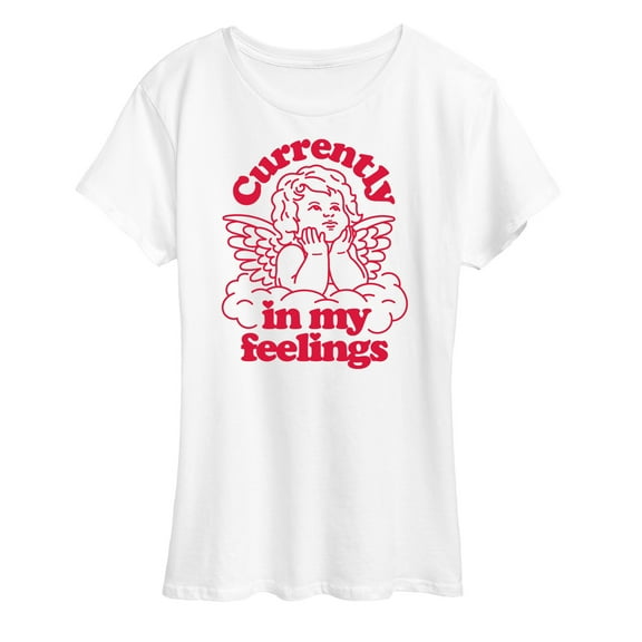 Instant Message - Valentine's Day Cupid In My Feelings - Women's Short Sleeve Graphic T-Shirt